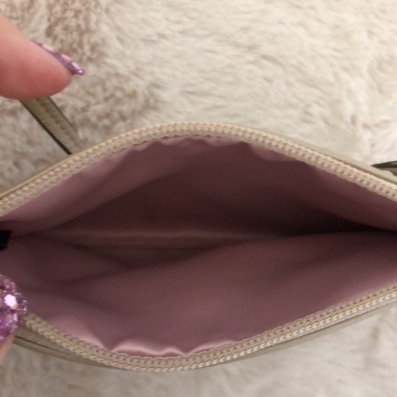 Coach Leather Zippered Wristlet Champagne - Picture 4 of 6